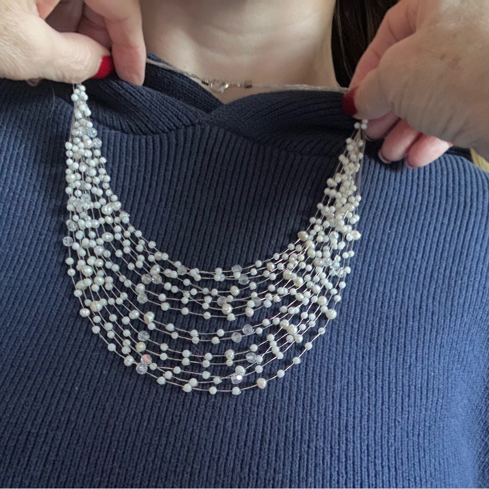 Pearl statement necklace